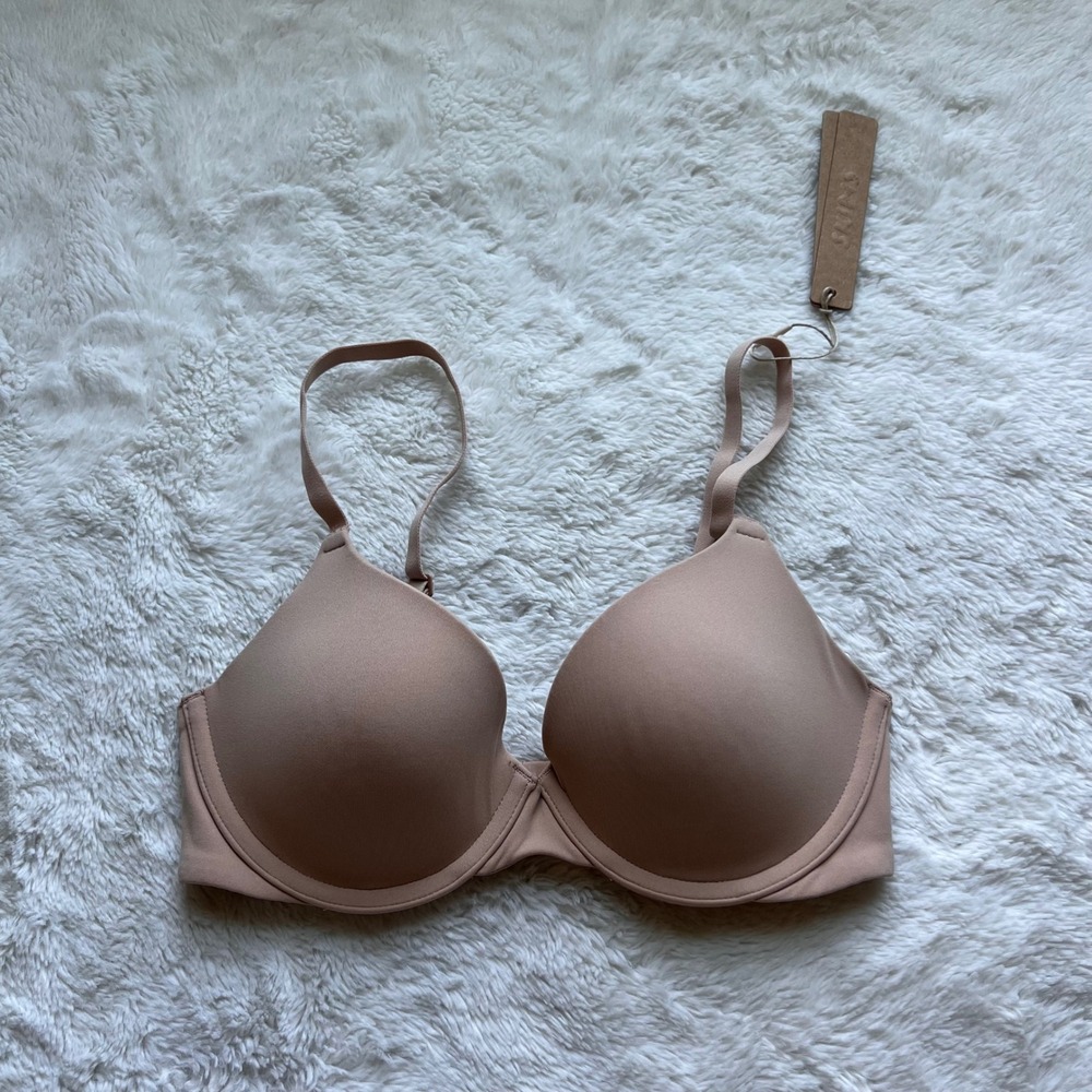 SKIMS Women's Fits Everybody T-Shirt Bra Clay Underwire BR-UWR-2294 Size 30C NEW